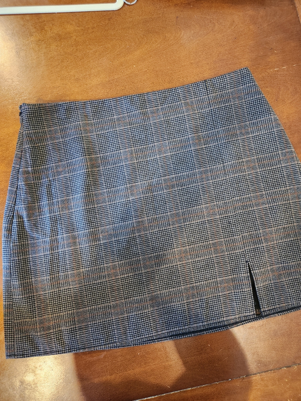 Old Navy Plaid Mini Skirt in Black and Brown Check